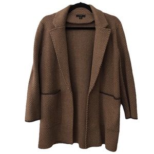 J. Crew Sophie open-front sweater-blazer (chevron)